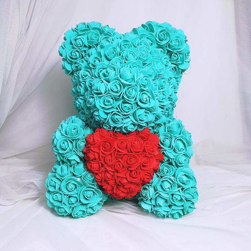 Rose Bear Teddy - Red