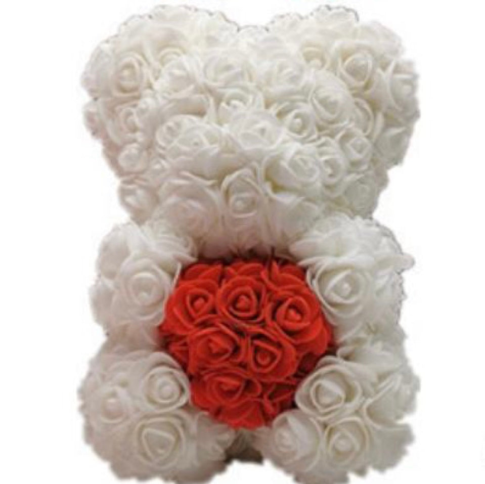 Rose Bear Teddy - Red