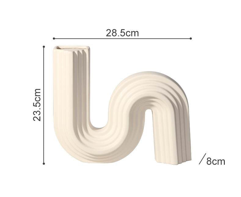 Swirl Vase - Burnt Orange