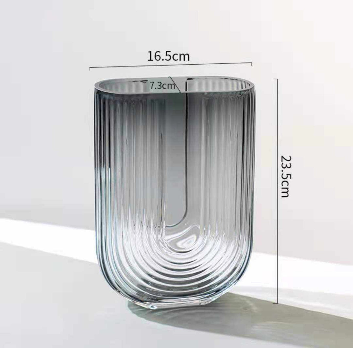 Clear Vase - Blue