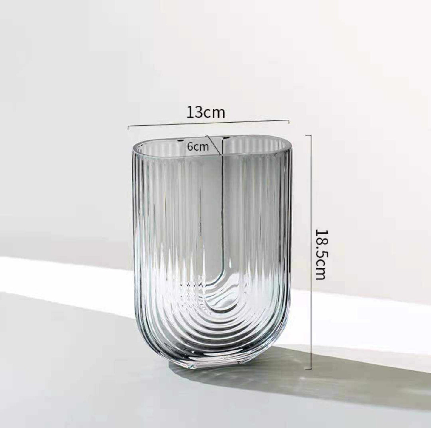 Clear Vase - Blue