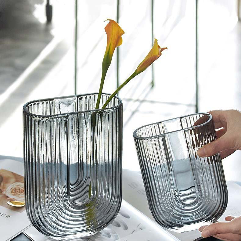Clear Vase - Blue