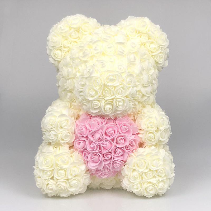 Rose Bear Teddy - Red