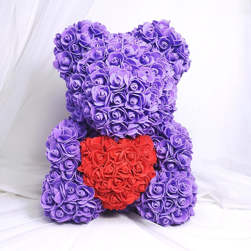 Rose Bear Teddy - Red