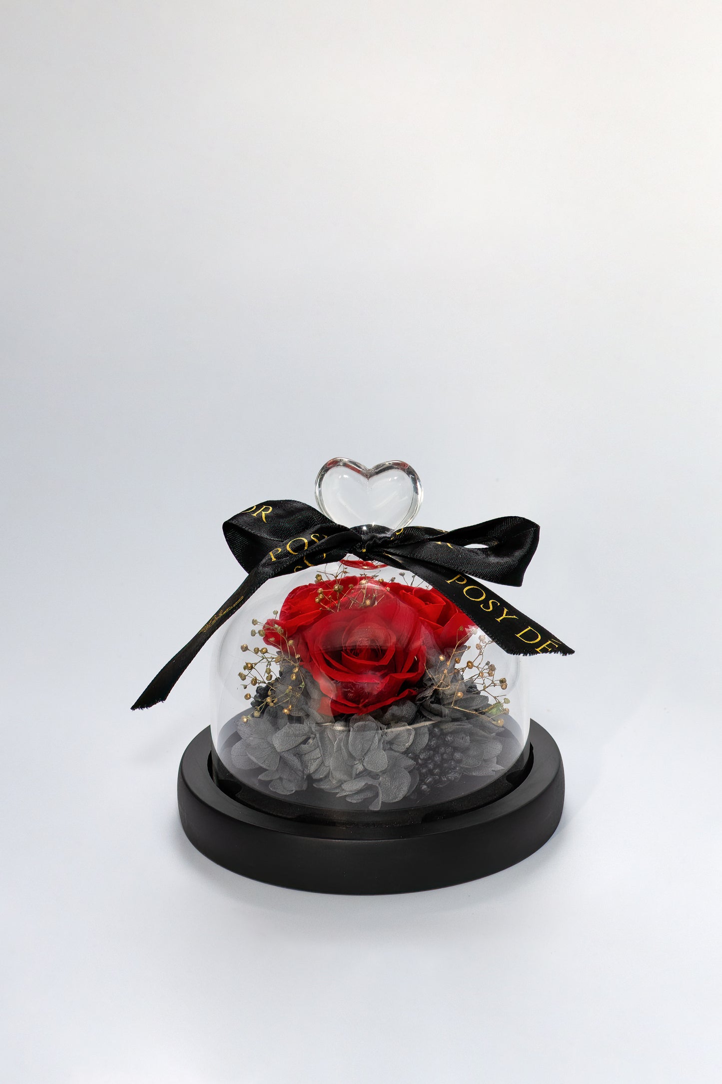 Immortal Trio Enchanted Rose Dome - Red