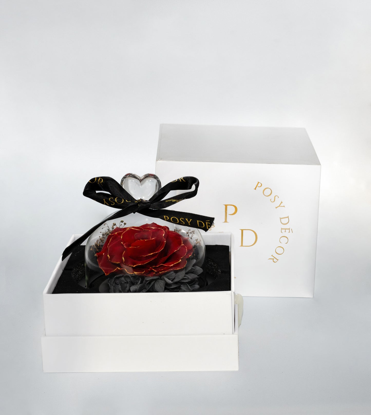 Immortal Enchanted Rose Dome - Red