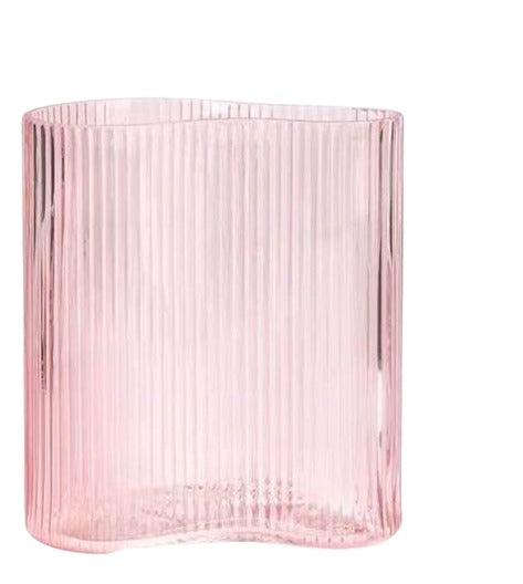 Swell Clear Vase - Pink